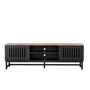 NicBex TV Stands for 60 inch TV,Modern Entertainment Center with 4 Shelves,TV Console for Living Room, Bedroom, Home,Black/Brown - 1 of 4