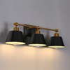 LNC Darren Modern Bathroom Vanity Light,Matte Black and Polished Gold,Matte Black and Gold, White and Polished Gold,1-Light, 2-Light, 3-Light, 4-Light - 2 of 4
