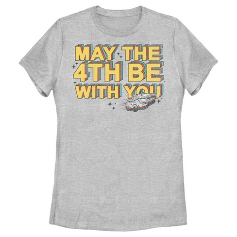 Women s Star Wars Millennium Falcon May The 4th Be With You T