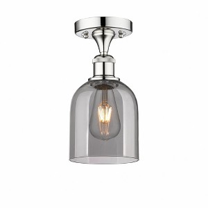 Bella - 1 Light Semi-Flush Mount In Industrial Style-9.63 Inches Tall and 5.5 Inches Wide - 1 of 1