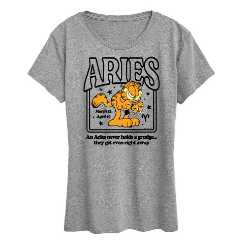 Women's Garfield Aries Never Holds A Grudge They Get Even Short Sleeve