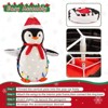 Mr Ironstone Lighted Penguin Outdoor Christmas Decorations - 37.4"+ 25.5" Light up Penguin with LED Lights,  Holiday Ornaments Yard Decor - 3 of 4