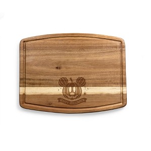 Toscana Disney Mickey Mouse Pumpkin Face Halloween Ovale Acacia Cutting Charcuterie Board - 1 of 4