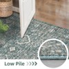 Washable Area Rug Large - Non Slip Stain Resistant Ultra Thin Foldable Distressed Vintage Floral Carpet for Living Room Nursery Home - 4 of 4