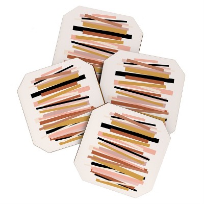 Gale Switzer Linear Stack Set of 4 Coasters - Deny Designs