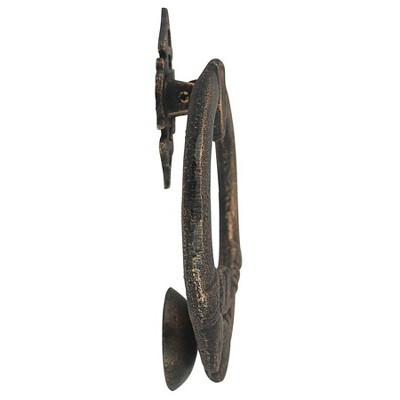 Aged Iron and Gold Claddagh Foundry Door Knocker