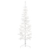 vidaXL Slim Artificial Half Christmas Tree with Stand White 5 ft - 2 of 4