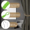 Unique Bargains Cotton Hand-Woven Decorative Metal Hook Curtain Drapes Holdbacks 23.6" - 3 of 4