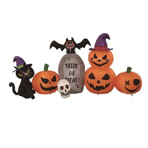 Celebrations 4 ft. Prelit Pumkin Family Inflatable - 1 of 1