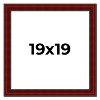 PosterPalooza | Square Weathered Red Picture Frame - UV Acrylic, Foam Board Backing, Hanging Hardware - 2 of 4