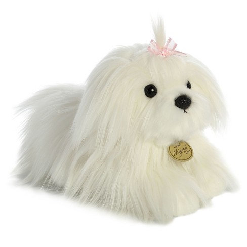 Stuffed maltese dog store toy