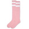 Memoi Women's Ribbed Rugby Athletic Stripe Knee High Socks - 3 of 4