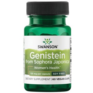 Swanson Genistein from Sophora Japonica - Soy Free 125 mg 60 Veg Caps. - 1 of 2
