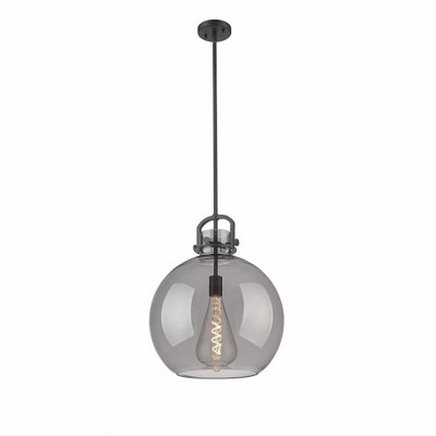Newton Sphere - 1 Light Stem Hung Pendant In Industrial Style-21.38 Inches Tall and 16 Inches Wide