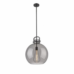 Newton Sphere - 1 Light Stem Hung Pendant In Industrial Style-21.38 Inches Tall and 16 Inches Wide - 1 of 1