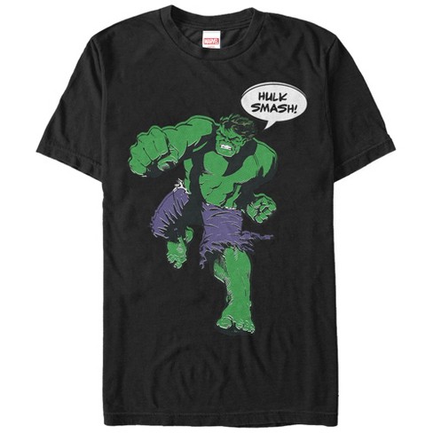 Men's Marvel Hulk Smash Classic T-Shirt - Black - 2X Large