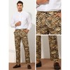 INSPIRE CHIC Men's Regular Fit Animal Printed Pants - 4 of 4