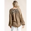 Women's Leopard Print Long Sleeve Top - umgee - 2 of 4