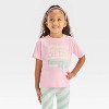 Toddler Girls' 2pc Barbie T-Shirt & Biker Shorts Set - Pink - 3 of 4