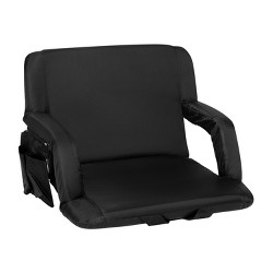 Stadium Seat Portable Chair with Backs Padded Cushion Convenient Pockets Design 