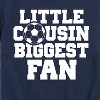 Boys' - Instant Message - Little Cousin Biggest Soccer Fan Short Sleeve Graphic T-Shirt - 2 of 4