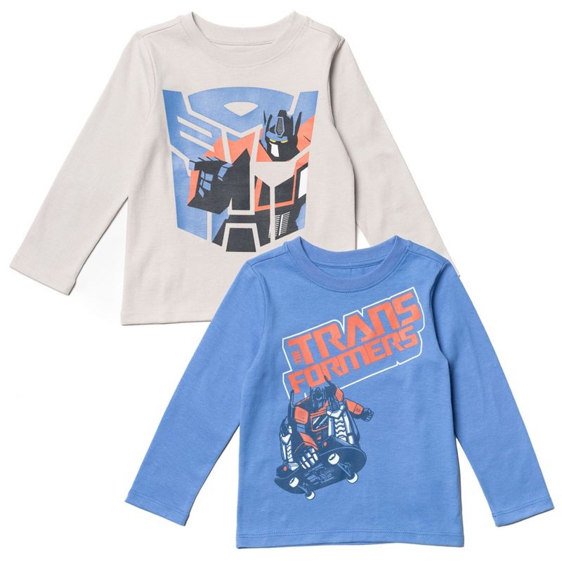 Transformers Optimus Prime Bumblebee 2 Pack T-Shirts Toddler to Big Kid, 1 of 8