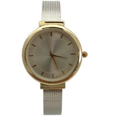 OLIVIA PRATT SHINY FACE TEXTURED BANGLE WATCH