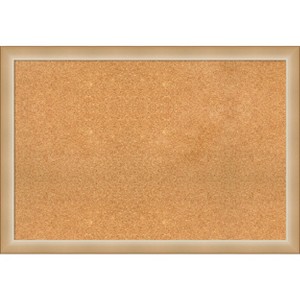 Amanti Art Eva Narrow Framed Corkboard, Natural Cork - 1 of 4