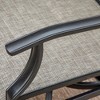 Captiva Designs 5pc Outdoor Slat-top Steel Dining Table & Grayish Bown Padded Sling Chairs - 4 of 4