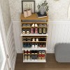 TIRAMISUBEST 3-Drawer Flip Panel Shoe Storage Cabinet - Freestanding Slim Shoe Rack Organizer for Entryway, Hallway & Living Room - 2 of 4