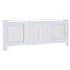 vidaXL MDF Radiator Cover White 80.7" - 2 of 4