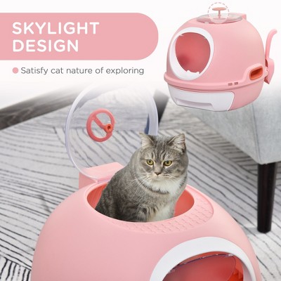MaseiKar Covered Litter Box, Litter Box with a Lid, Scoop Enclosed Drawer & Skylight for Cats That's Easy to Clean