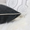 Gulches 20¡Á20" Gray Velvet Christmas Throw Pillow with Merry Christmas Embroidery - 4 of 4
