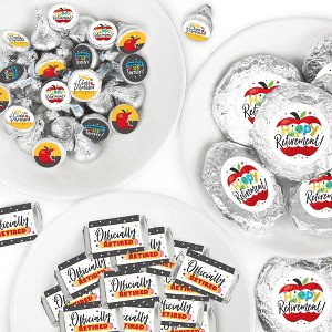 Big Dot of Happiness Teacher Retirement - Happy Retirement Party Candy Favor Sticker Kit - 304 Pieces - 1 of 4