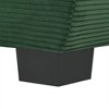85.4" Modern Curved Sofa, Back Upholstered Couch with 2 Decorative Throw Pillows, Corduroy Fabric Couch - 4 of 4