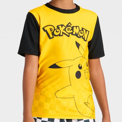 Pokemon Boys' Pokemon Rash Guard Top - Yellow S — фото 2
