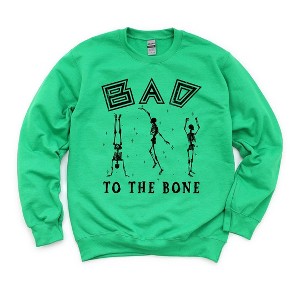 Simply Sage Market Women's Graphic Sweatshirt Bad To The Bone - 1 of 2