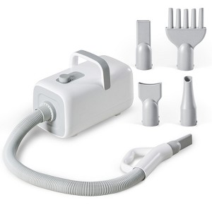 Bestier 1550W High Velocity Pet Blow Dryer with Heater for Grooming, Speed Temperature Adjustable Dog Blower Grooming Dryer with 4 Nozzles - 1 of 4