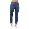 Women's Buffalo Plaid Destroyed Knee friend Jeans - Judy Blue - 3 of 4
