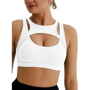 DOMETOUR Super Soft Yoga Sports Bra With Four Way Stretchy - 1 of 4