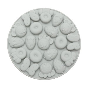 Unique Bargains Candy Making Moulds 16-Cavity Donut Shape Candy Mould Hand Wash 5"x0.43" 1 Pc - 1 of 4
