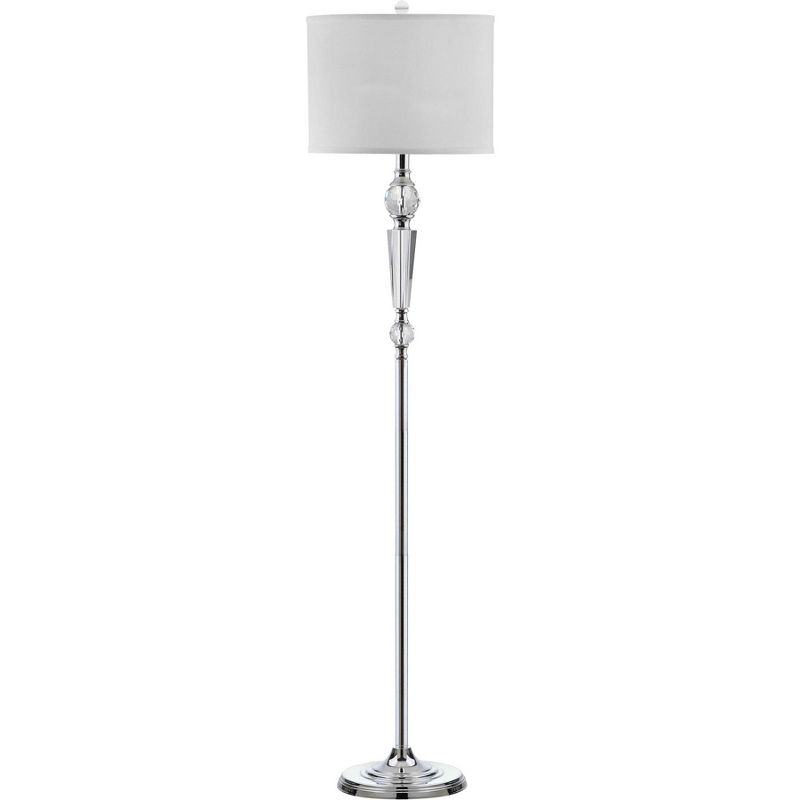 Savannah 60 Inch H Floor Lamp - Clear/Chrome - Safavieh, 1 of 6
