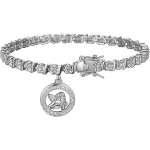 Silver Diamond Accent Tennis Bracelets Bracelets with Accent S-Link Chain - 1 of 4