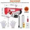 Electric hoist 2200 lbs, electric winch with remote control, 40 ft lifting height (single cable), 1 ton heavy duty lift for garage warehouse factory - 2 of 4