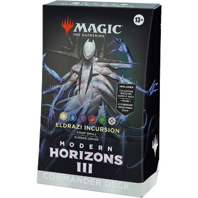 MAGIC THE GATHERING Magic: The Gathering Modern Horizons 3 Commander Deck – Eldrazi Incursion (100-Card Deck, 2-Card Collector Booster Sample Pack +