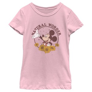 Girl's Mickey & Friends Natural Wonder Sunflower T-Shirt - 1 of 4