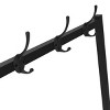 SEVOBAL Coat Rack with Mirror and Shoe Storage for Entryway and Bedroom Organization in Industrial Style, Black, 73"*32"*15" - 3 of 4