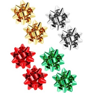 Christmas Bow Stud Earrings for Women, Festive Holiday Jewelry Set. - 1 of 4