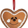 Northlight Gingerbread Heart Star Tree and Diamond Christmas Ornaments - 2.5" - Brown - Set of 4 - 4 of 4