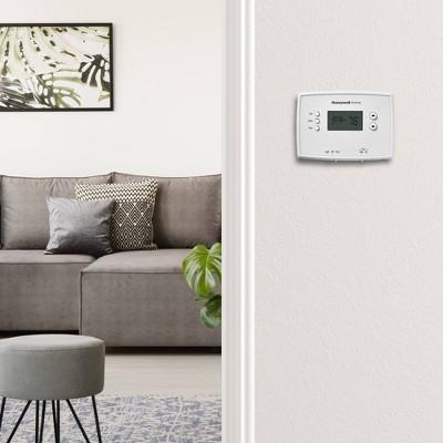 Honeywell White Digital Programmable Thermostat with Backlit Display